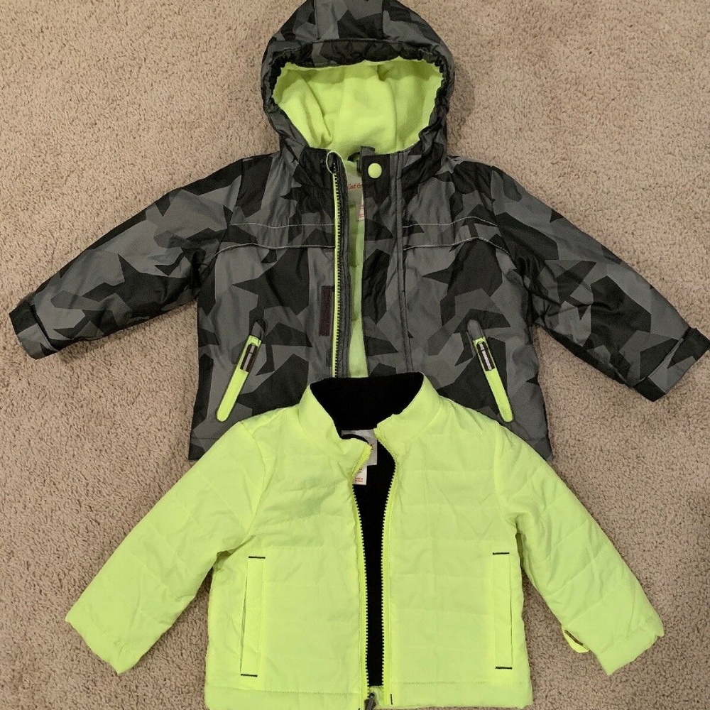 Toddler's Kid's Cat & Jack Puffer Jacket Coat 18M - Picture 7 of 8